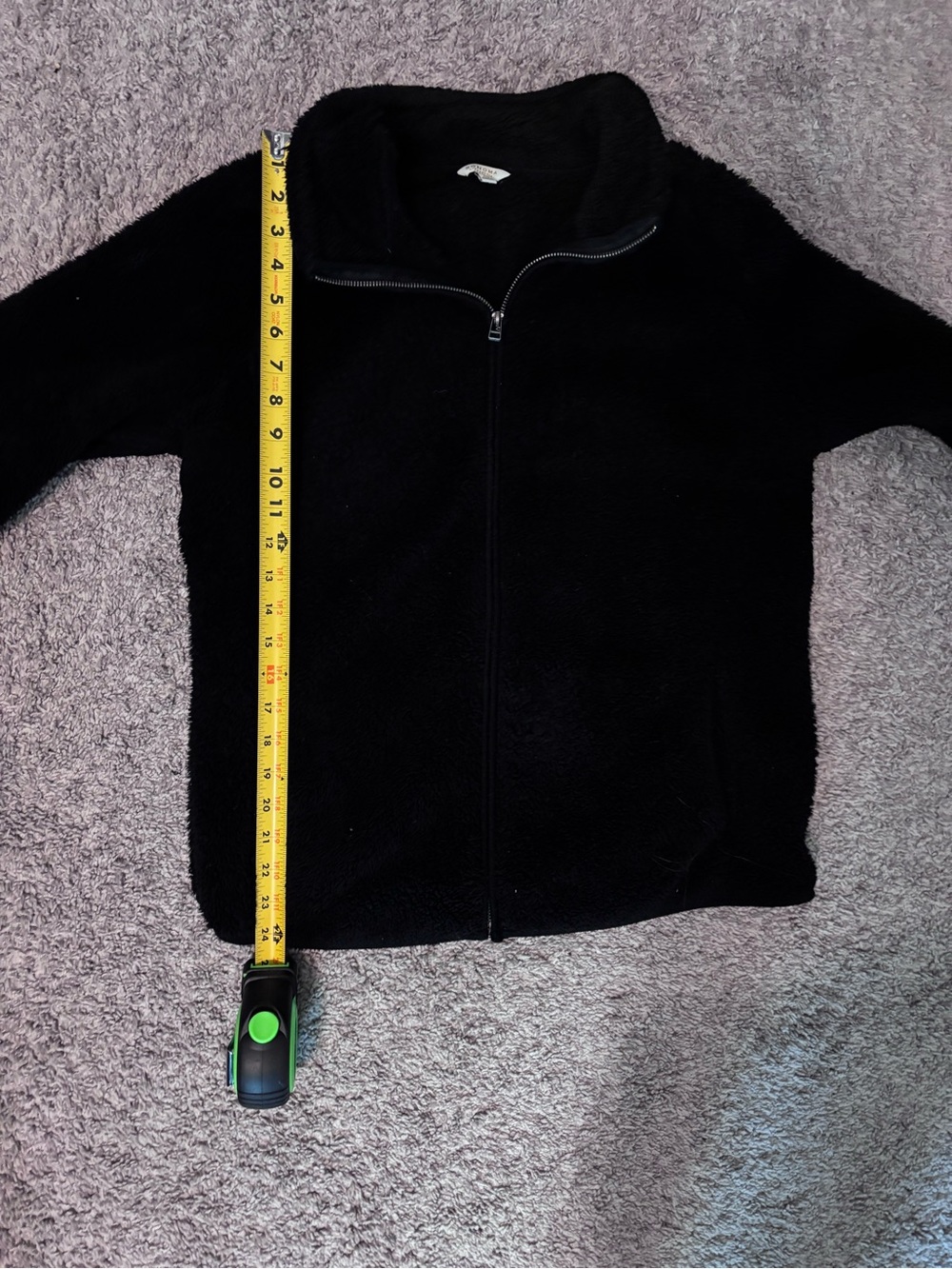 Sonoma Black Women's Zip-Up Faux Fur Jacket Size XL - Picture 8 of 10